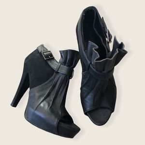Jenni Kayne Buckle Black Booties